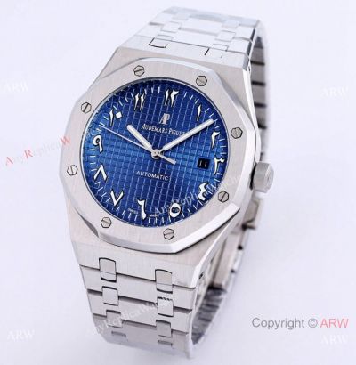 Copy Audemars Piguet Royal Oak Blue Dial with Eastern Arabic Watches